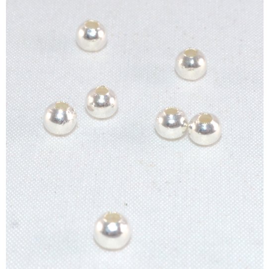 perles en mtal 4mm-4.5mm de diamtre