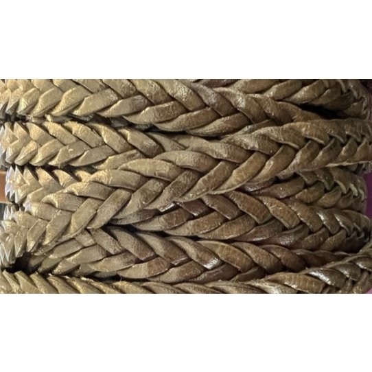 Braided leather 3x4 10mm