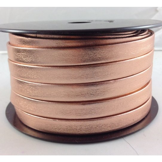 Cuir de chèvre métalisé 10mm