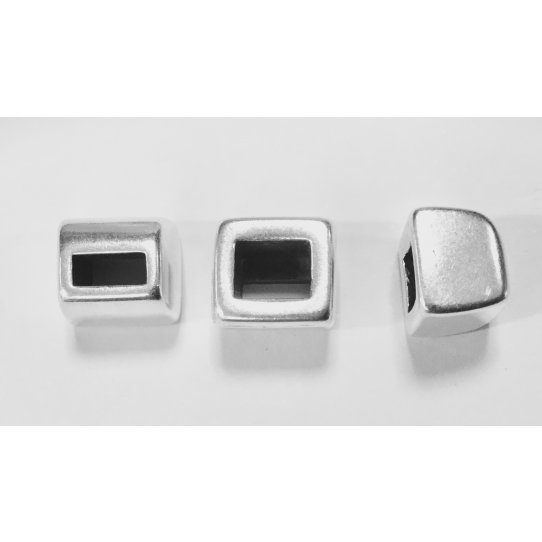 embout de finition 5mm argent antique