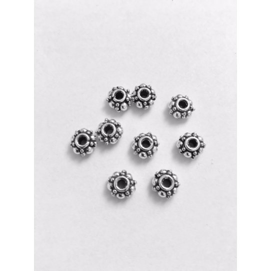 Passants en Etain 7mm motif diamant