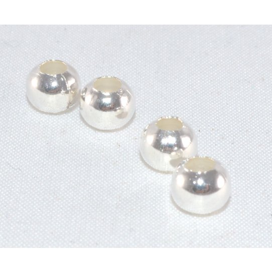 Perles en laiton 6mm plaqu en France 