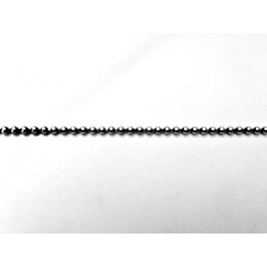 1.65mm Plated brass ball chain 10 microns FR