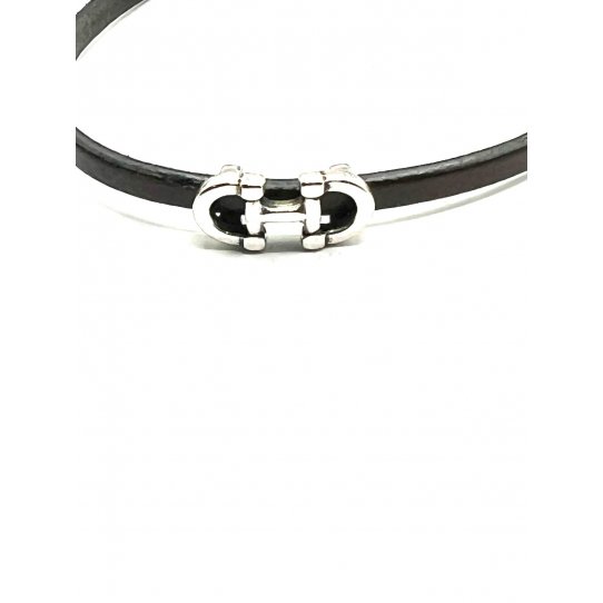5 Passants Mors pour cuir 5mm argent vif ou antique ou or