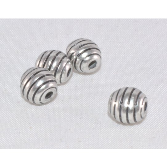 Beads striated 7mm hole 2.05mm