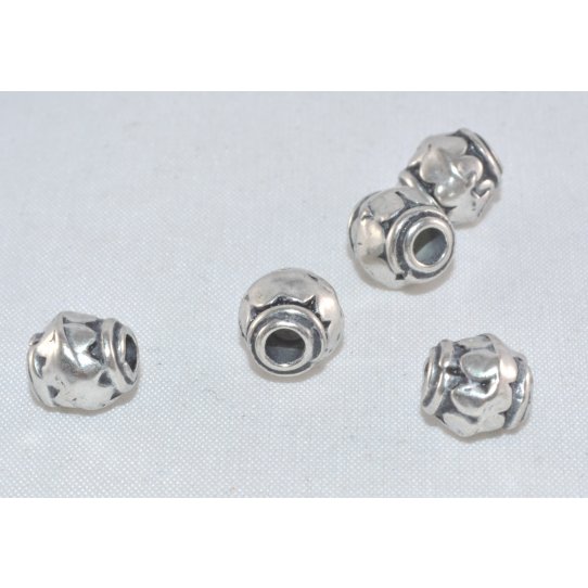  BEADS with motif , 7mm hole : 2MM