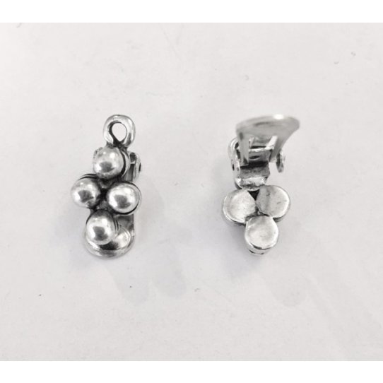 Boucles d'oreilles  clips motifs raisin