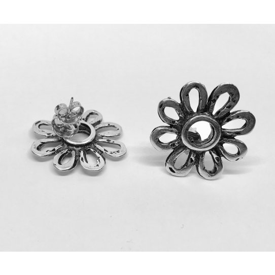 Boucles d'oreilles  clous en forme de fleur