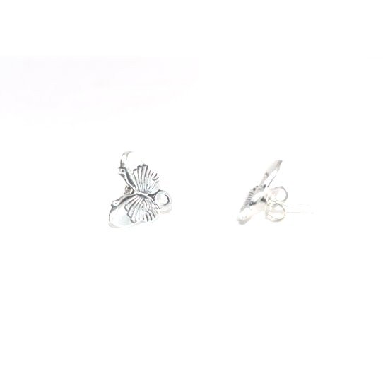 Boucles d'oreilles à clous en forme de papillon