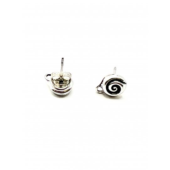 Boucles d'oreilles motif spirale