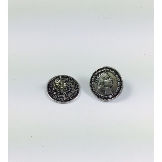 British coin earrings