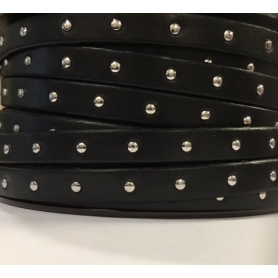 Calf leather studded space 1.5mm