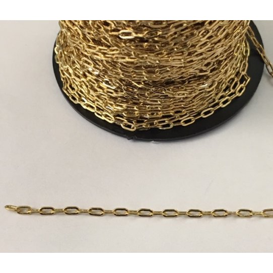Chaîne fine doré à l'or fin 24 carat en France, 1 micron
