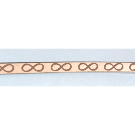 Cuir laser signe de l'infini 5mm