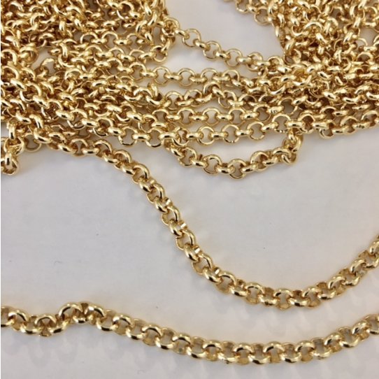 Gilded aluminium chain - small size