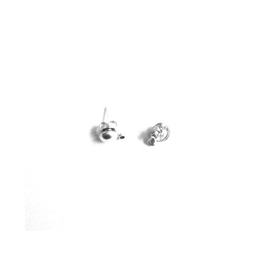 Half ball stud earrings