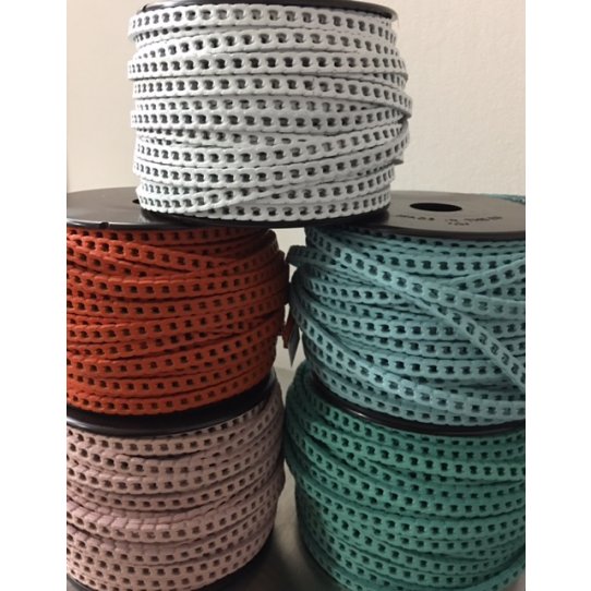 Leather curb chain 5mm