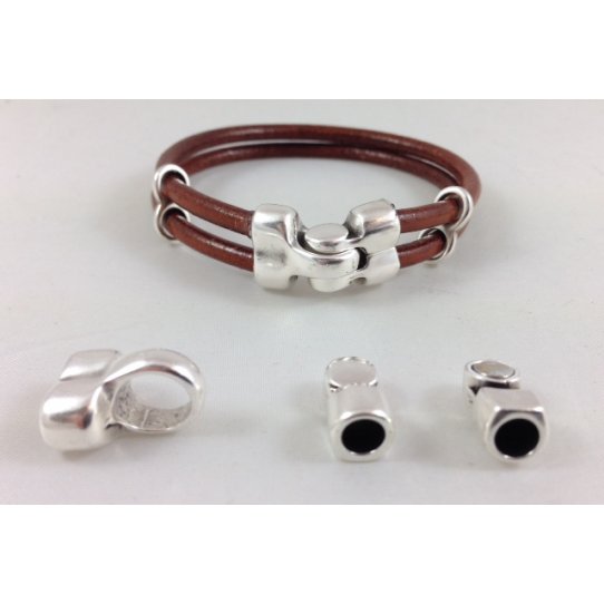 Magnetic clasp for round leather 5 mm -  For man