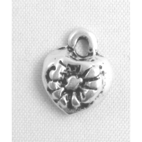 Pendant coeur avec motif