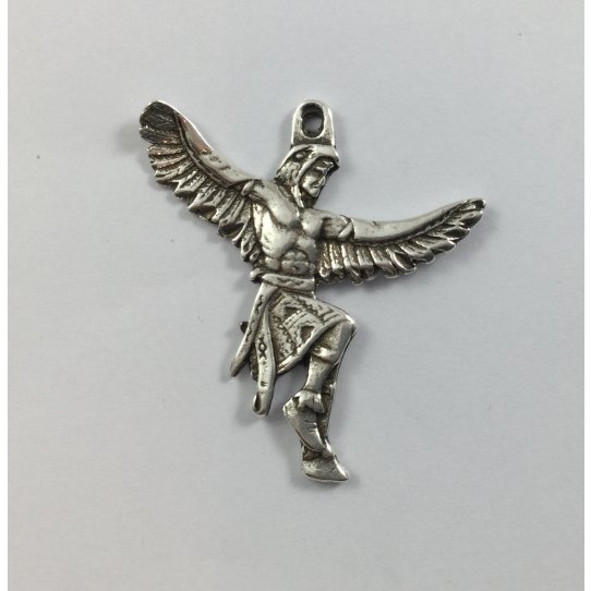 Pendant Indien oiseau en tain pl argent