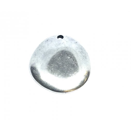 Pendant pastille martele bombe 25mm