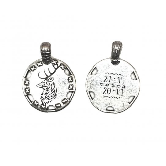 Pendant signe du zodiaque Amrindien cerf