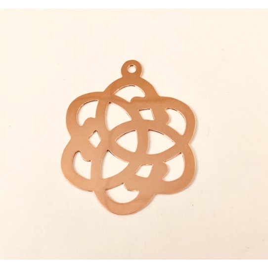 serenity pendant,in rose gold plated in France