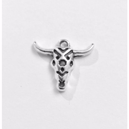 Small for buffalo skull with Indian motif