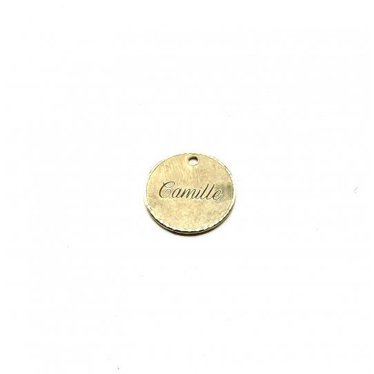 VOTRE LOGO en laiton 15mm plaqu dor et grav en France