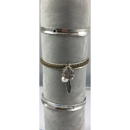 2 Bracelets exclusivit Idil, en tain pl argent, 