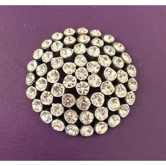 Base avec swarovski pour crer broche ou pendant 51mm