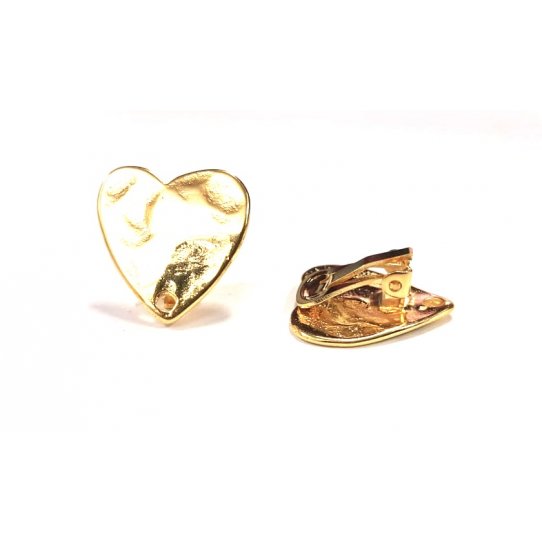 BO  clips en forme de coeur martel
