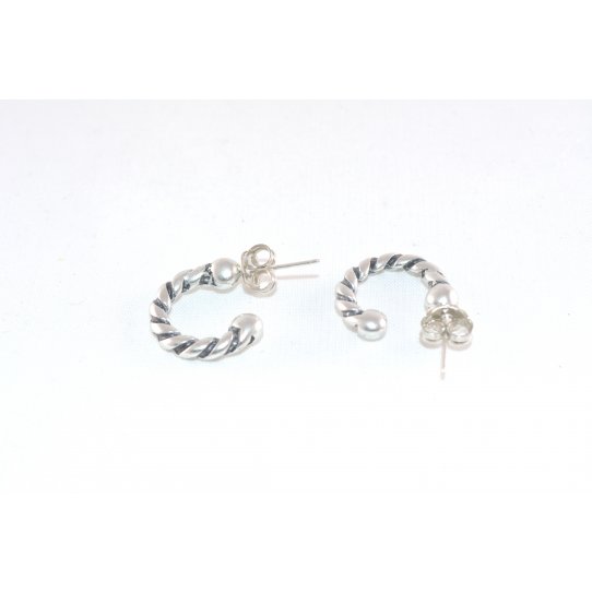 Boucles d'oreille crole torsad