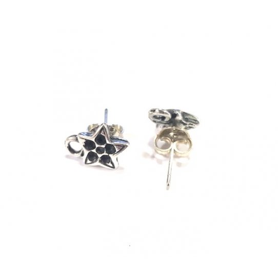 Boucles d'oreilles  clous en forme d'toile