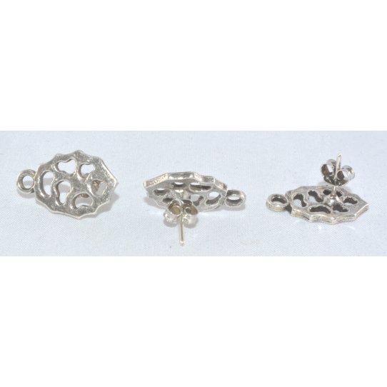 Boucles d'oreilles  clous ovale