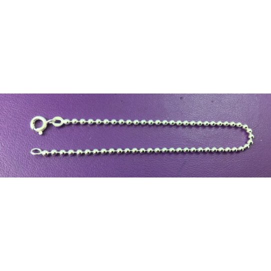 BRACELET CHAINE BOULE ARGENT 925 