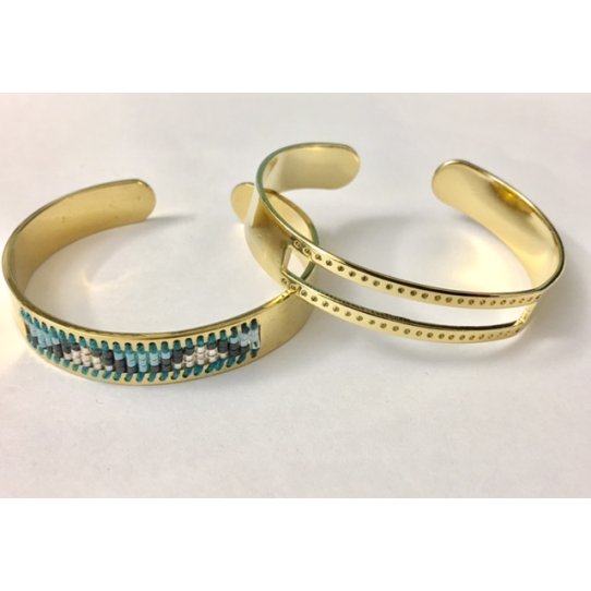 Bracelet en laiton pour miyuki, dor  l'or fin 24 carat en France