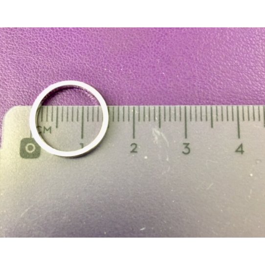 Cercle en laiton, 15 mm plaqué 10 microns en France