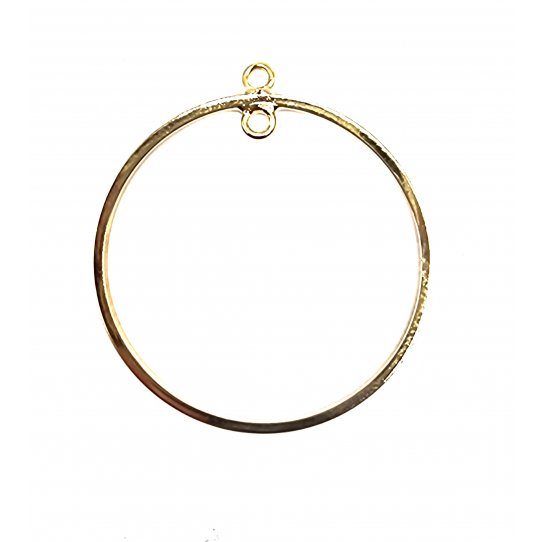 Cercle en laiton dor pour crer BO, petite taille