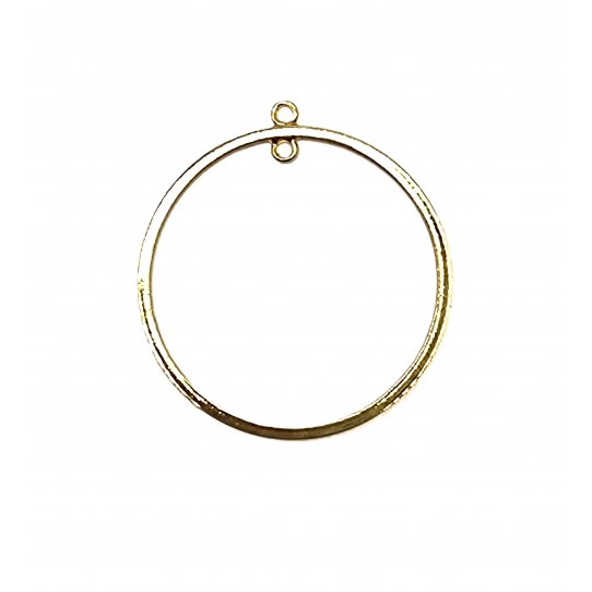 Cercle en laiton dor pour crer BO, taille moyenne