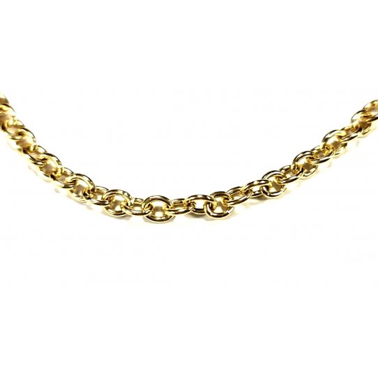 Chaine en aluminium dor 4.8mm