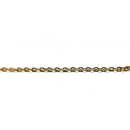 Chaine fine 2mm doré à l'or fin 18 carats