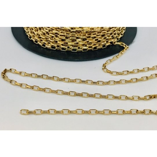 Chaine fine doré à l'or fin 24 carat en France, 1 micron