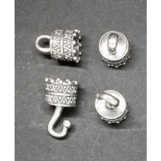 Embout 12 mm en tain en 2 pices 