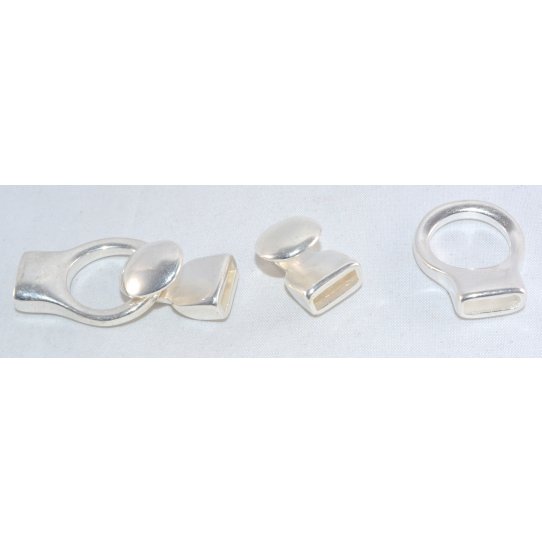 Fermoir boucle pour cuir 10mm
