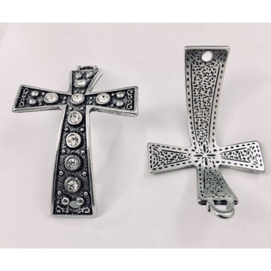 Grande croix avec strass pour créer un bracelet