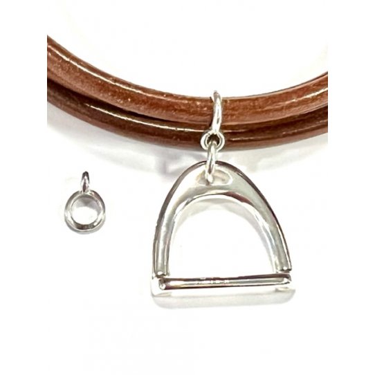 Hang charm for leather 5mm Round