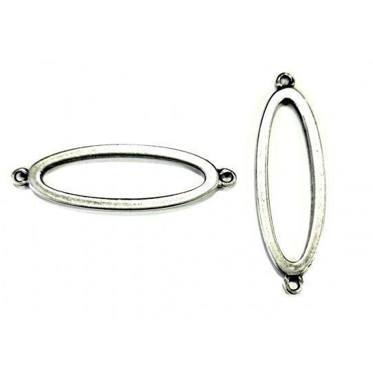 Intercalaire ovale avec deux anneaux