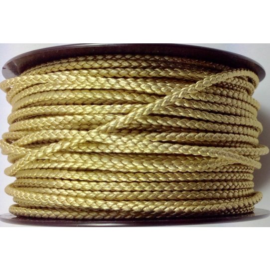 Leather round braid 3mm- limited Serie