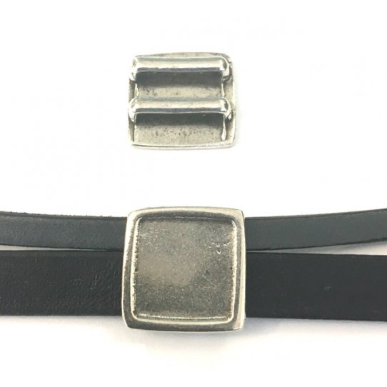 Passant carr 15mm pour coller, cabochon, fimo ,cuir 
